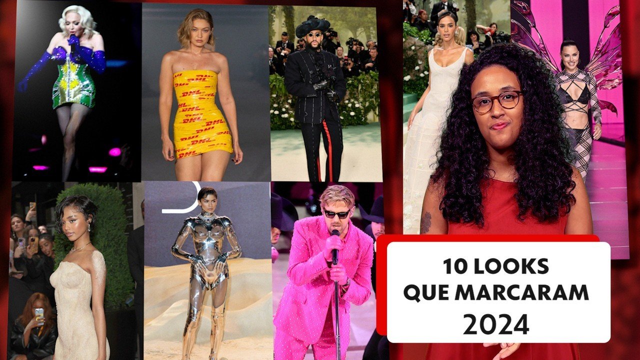 De vestido de areia a macacão robótico: Veja os looks que mais repercutiram em 2024 | Moda e beleza