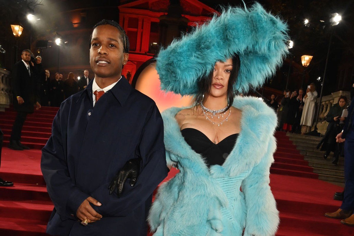 ASAP Rocky e Rihanna roubam a cena no red carpet British Fashion Awards 2024 | Celebridades