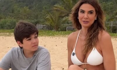 Luciana Gimenez testa sincronia com o filho caçula: ”Meu amor todinho” | Celebridades