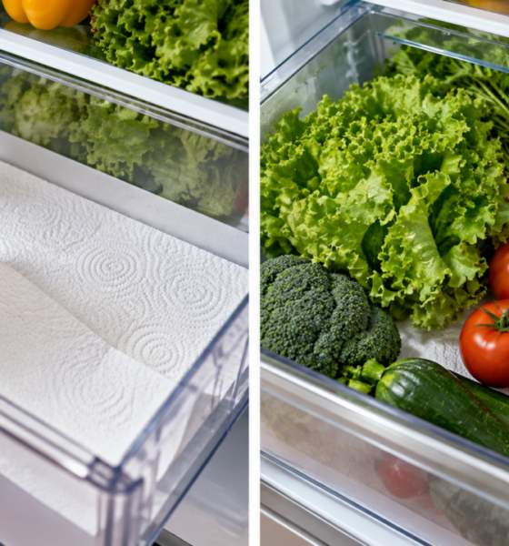 Por que colocar papel-toalha na gaveta de legumes virou um truque tão comentado?