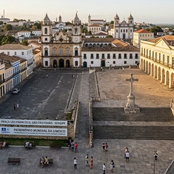 o conjunto sergipano reconhecido pela Unesco pela rara mistura de dois modelos de urbanismo colonial
